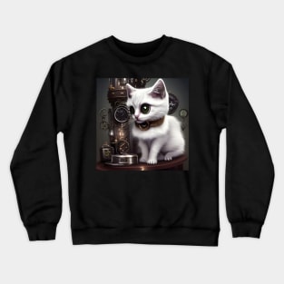 Little steampunk cat Crewneck Sweatshirt